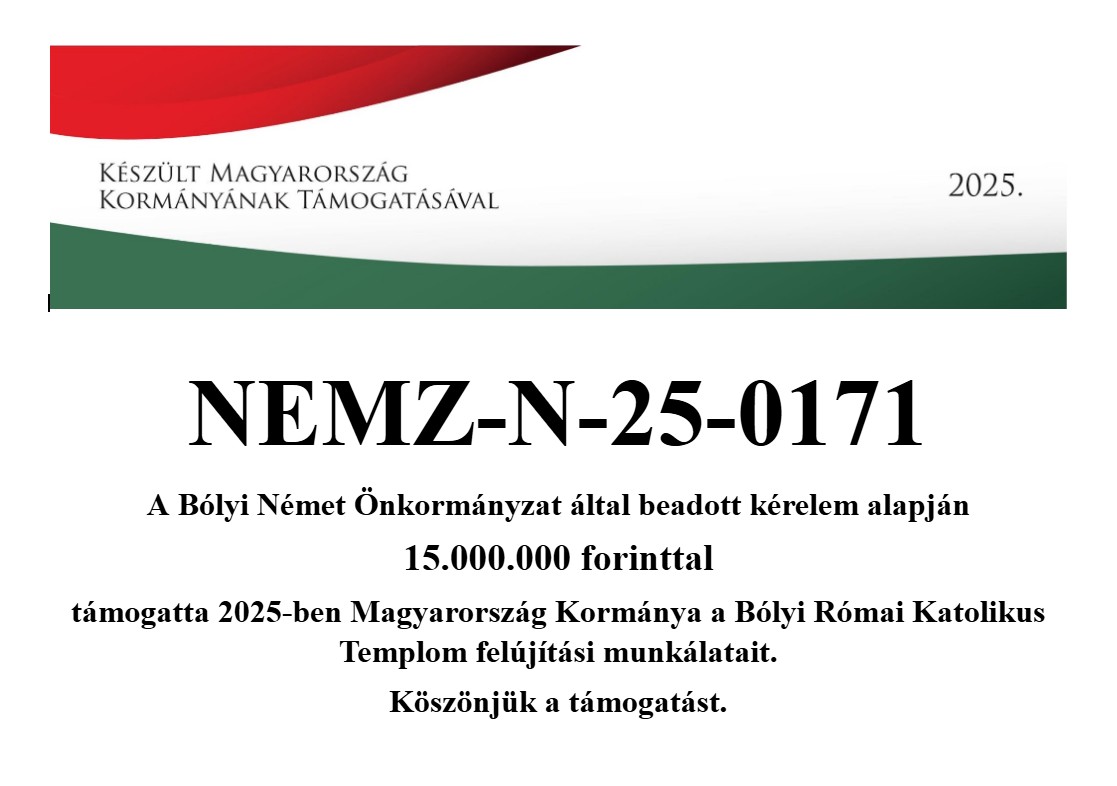 Támogatásból szépült templomunk